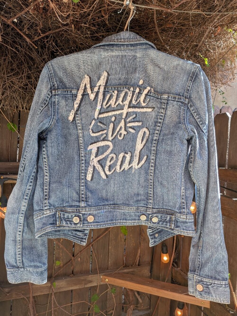 Custom Express Jean Jacket Sz S